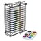 Richeson Tempera Cakes and Sets - 12 Tier Tempera Rack with 12, 8-Color Sets